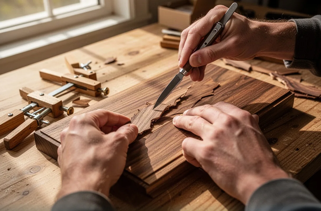 Veneer Repair and Re-gluing